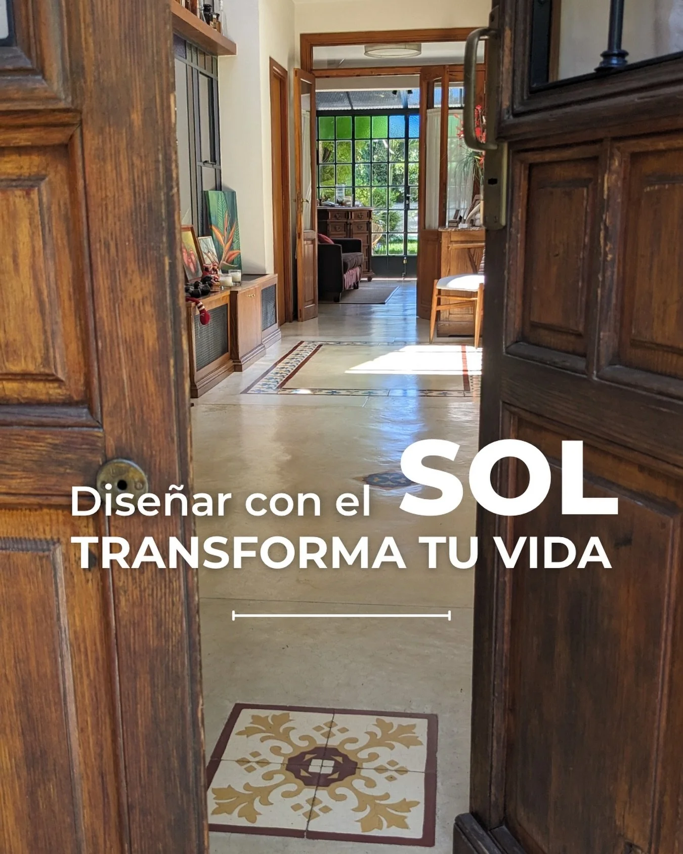 El sol es luz: es energ&iacute;a, confort y bienestar.

Cuando lo incorporamos de forma consciente en el dise&ntilde;o de nuestra casa, todo cambia: los
espacios se sienten vivos, saludables y conectados con la naturaleza.

Dise&ntilde;ar con el sol 