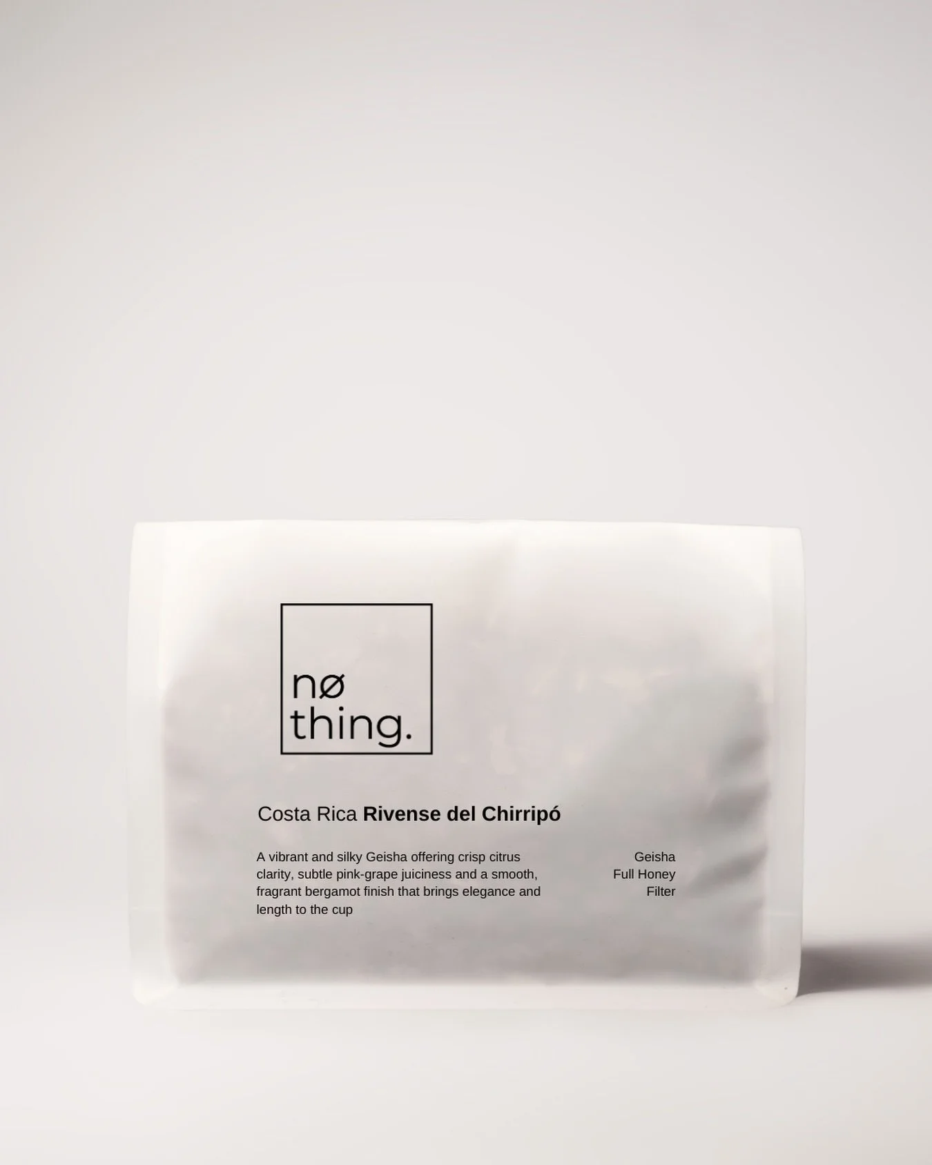 11:38 [14.01.26] Warsaw 

Costa Rica Rivense del Chirrip&oacute;
Full Honey

A vibrant and silky Geisha offering crisp citrus clarity, subtle pink-grape juiciness and a smooth, fragrant bergamot finish that brings elegance and length to the cup