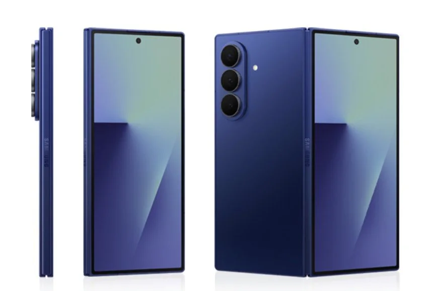 Galaxy Z Fold7 folded, slim side profile