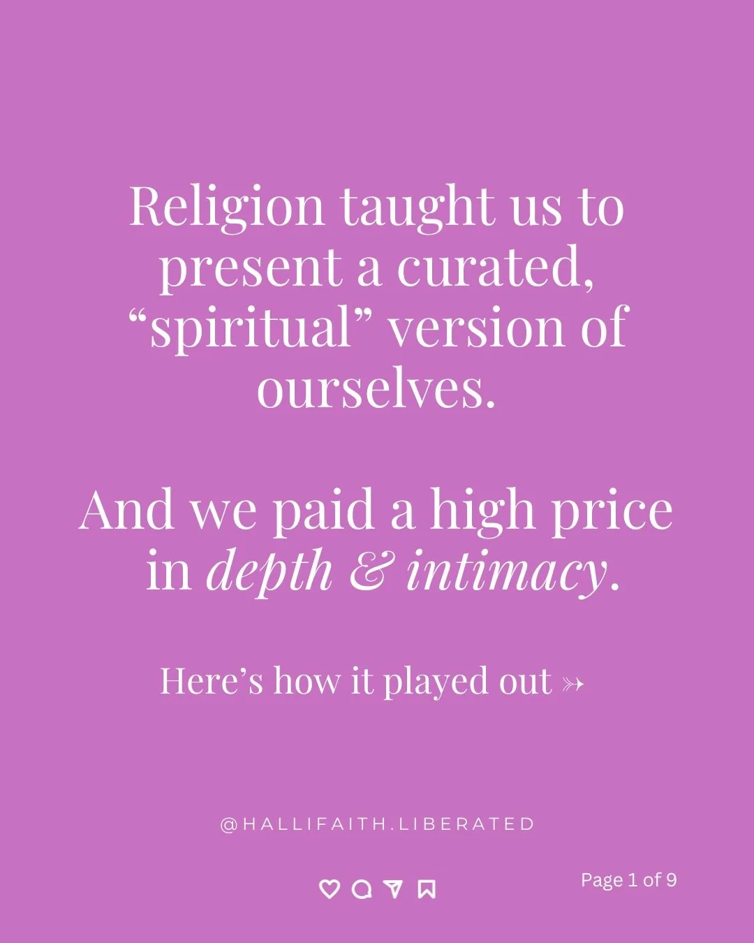 ✨If you feel this in your body - you can trust that.✨

Self-trust begins the moment you start telling the truth. Your truth. 

hello@hallifaithllc.com