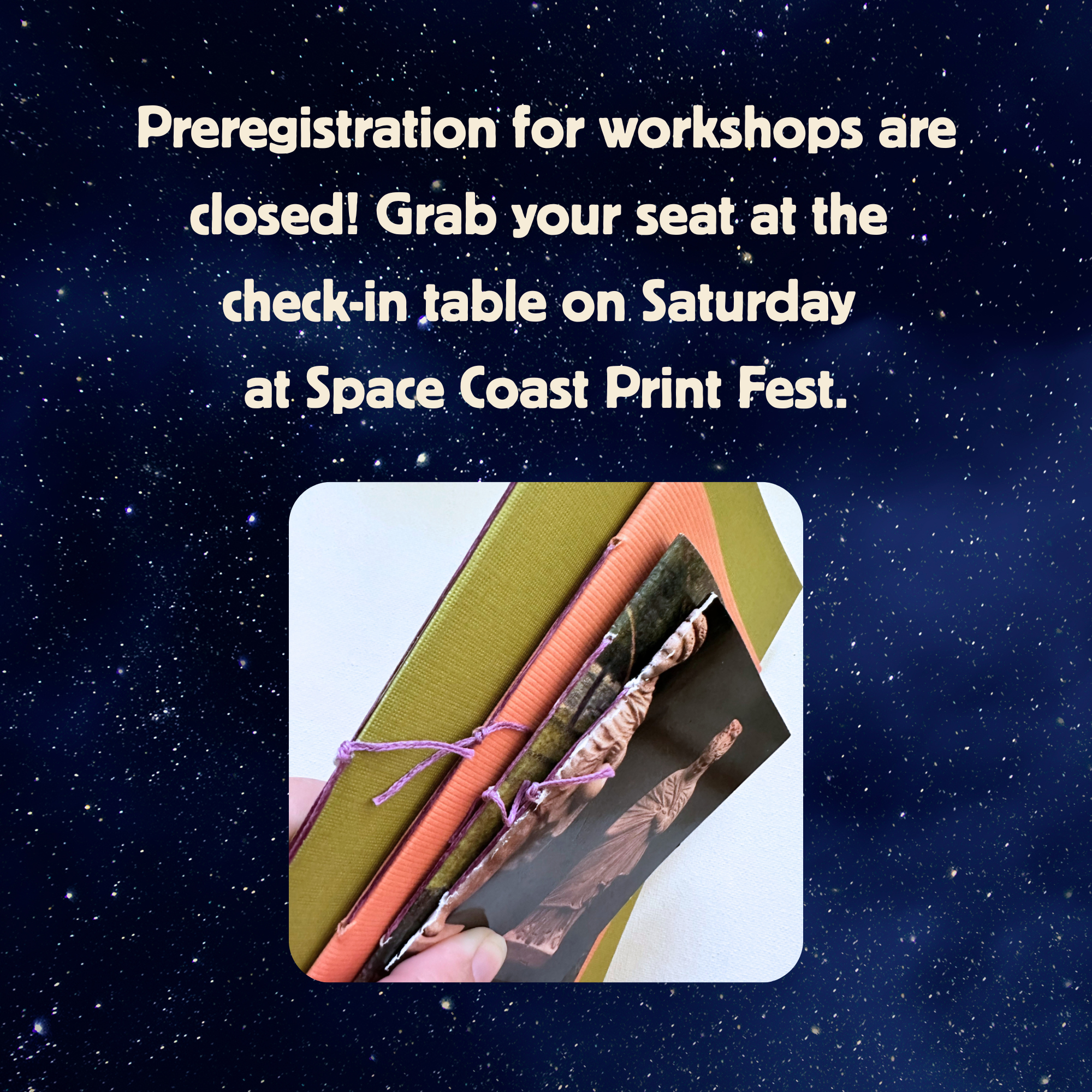 Bookbinding Workshop - 1:00pm
