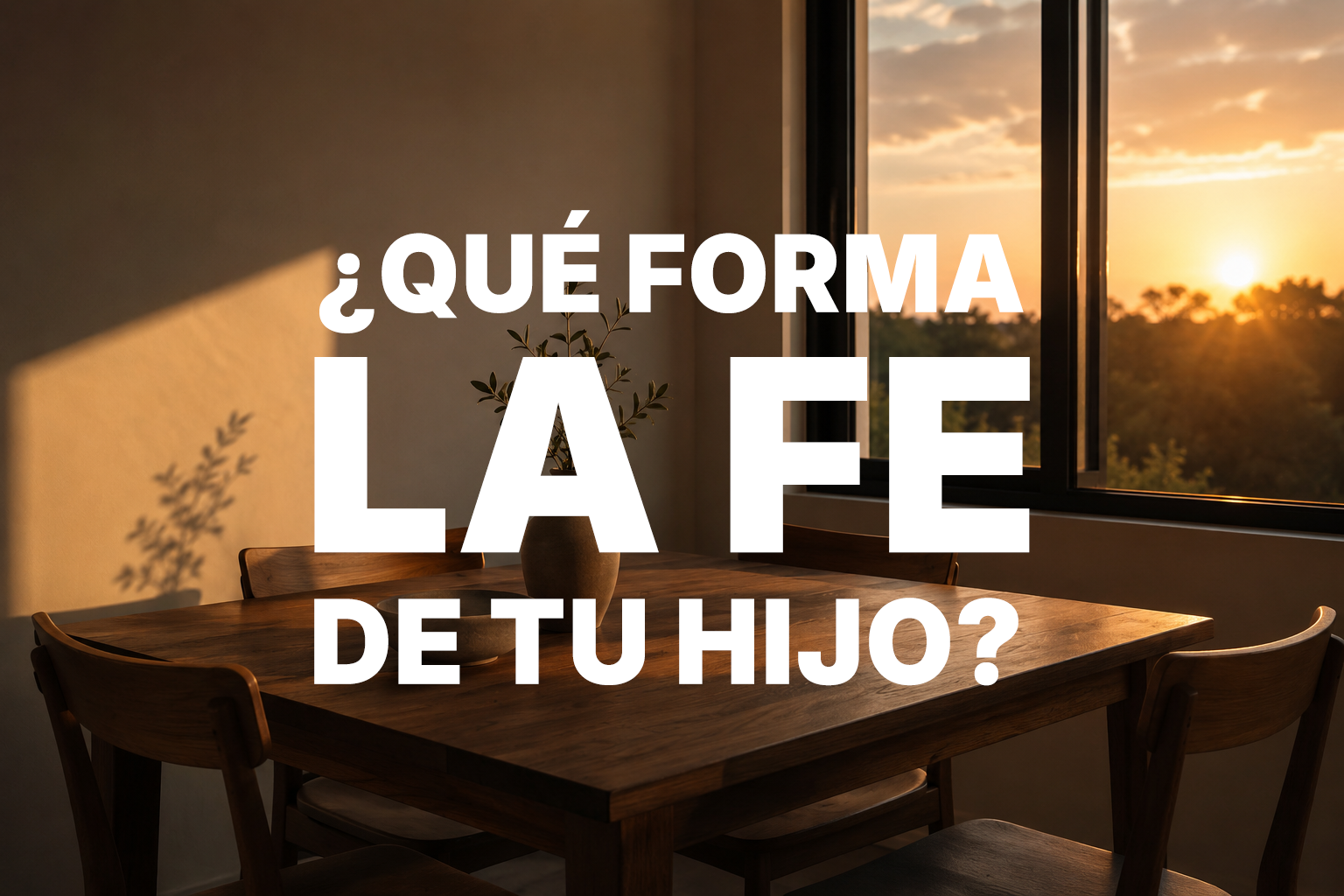 No basta con llevarlo a la iglesia: lo que realmente forma la fe de tu hijo