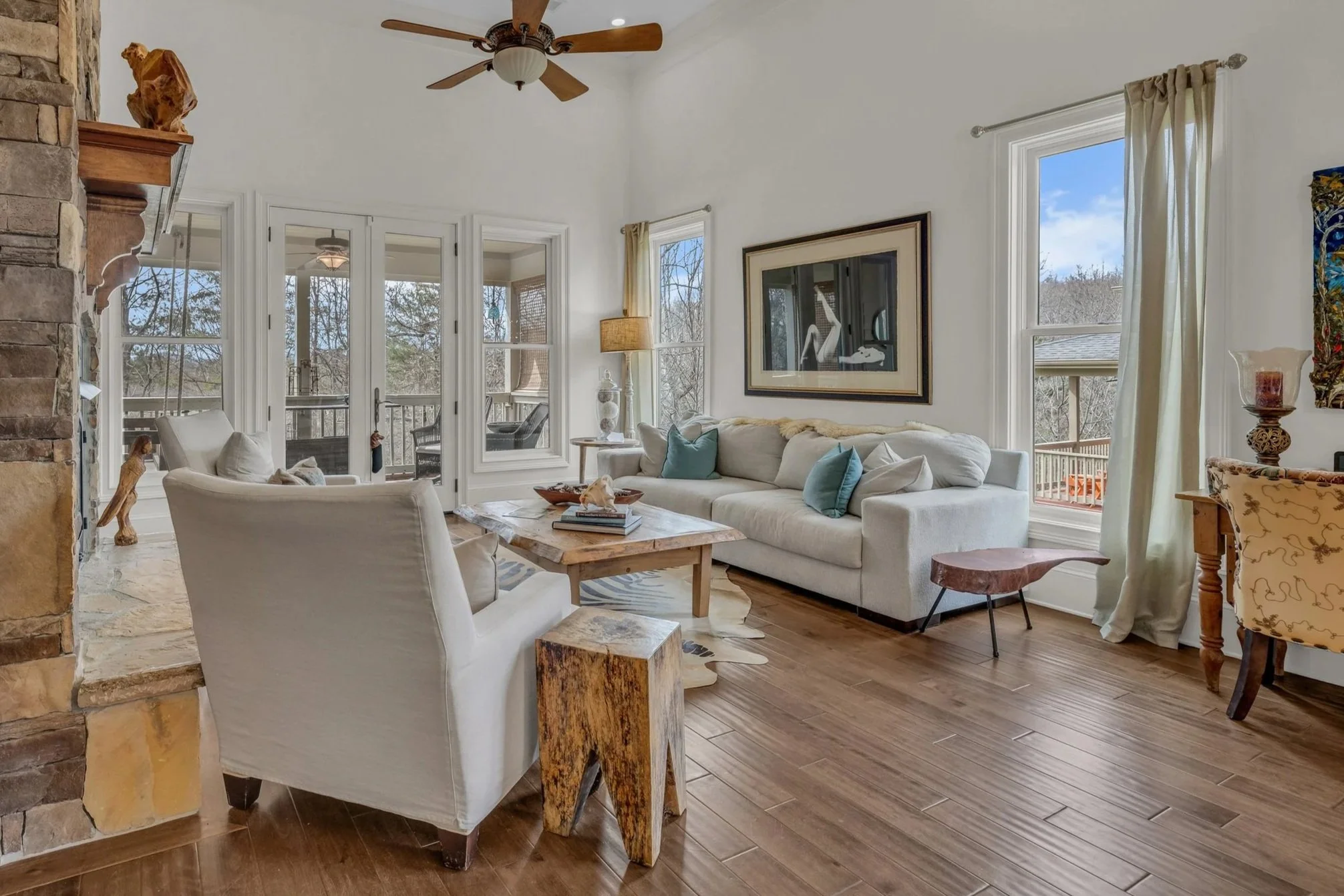 Staged living room for STR-Kristin Boyer