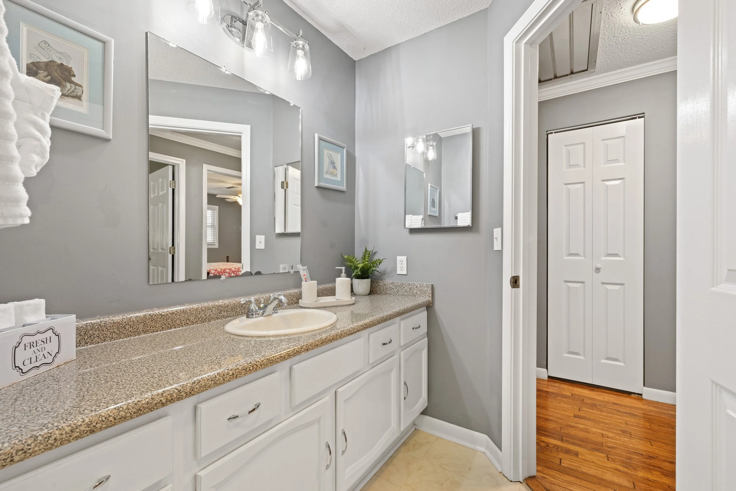 Simple budget friendly bathroom refresh