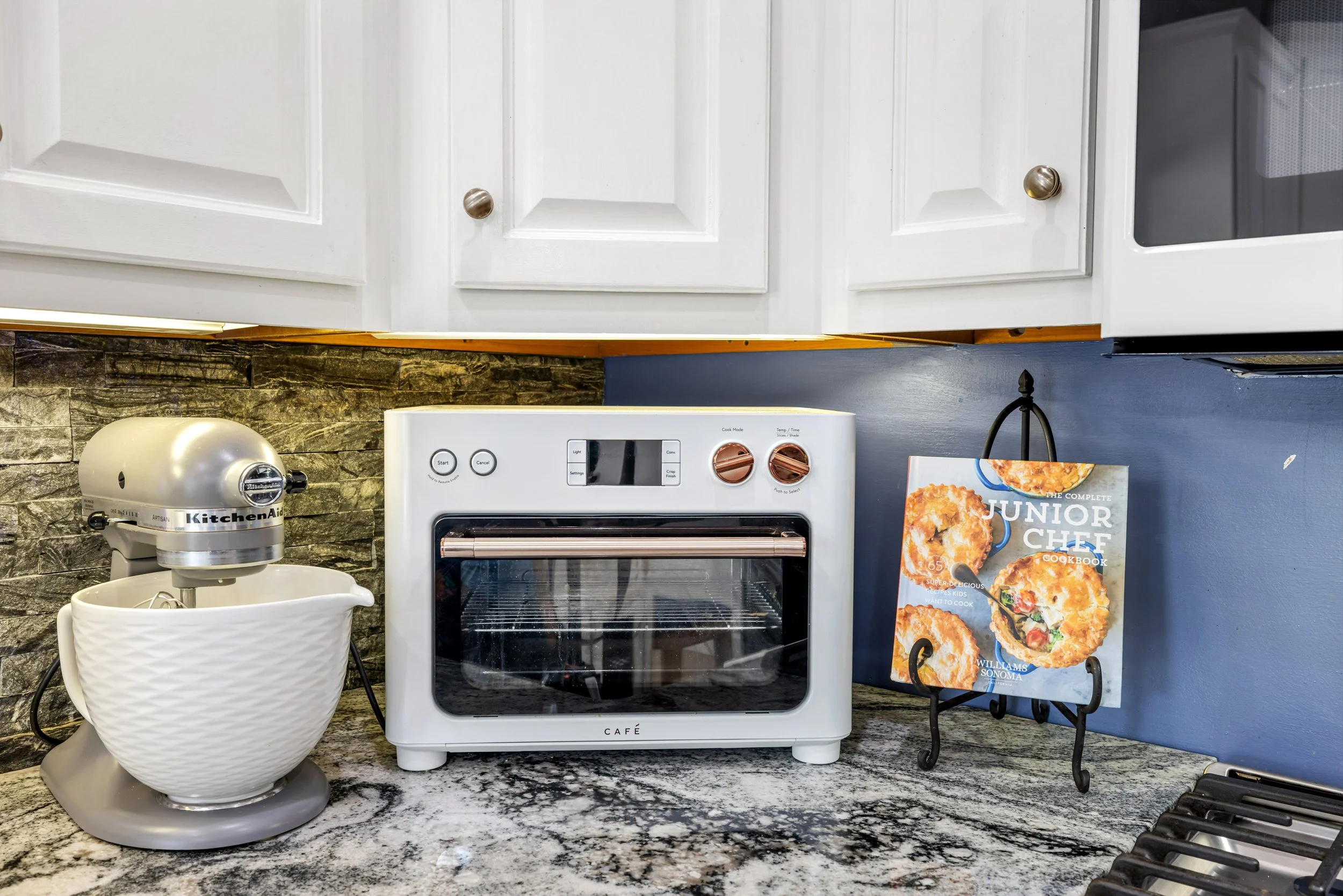 Staged kitchen corner