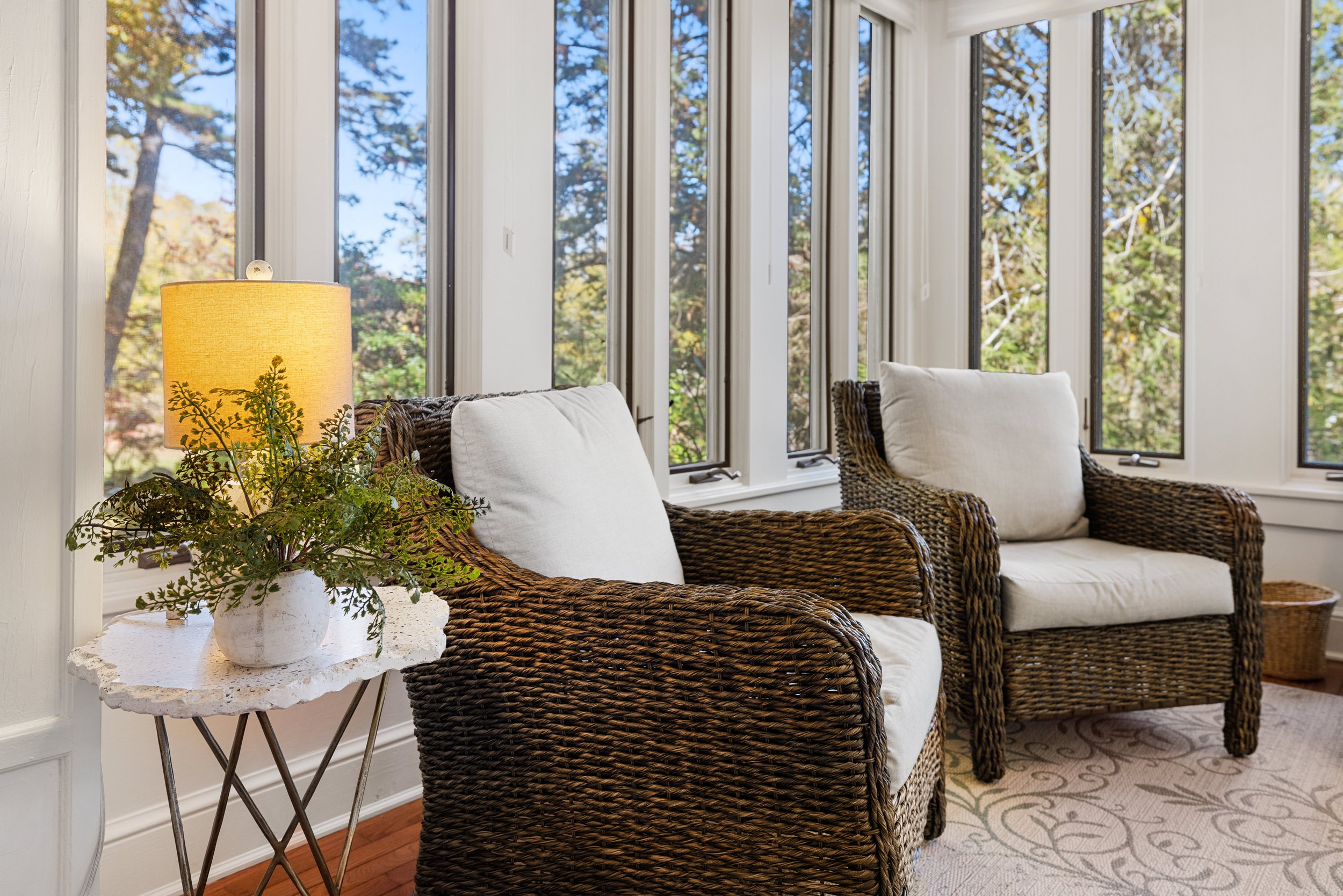 Relaxed southern porch living