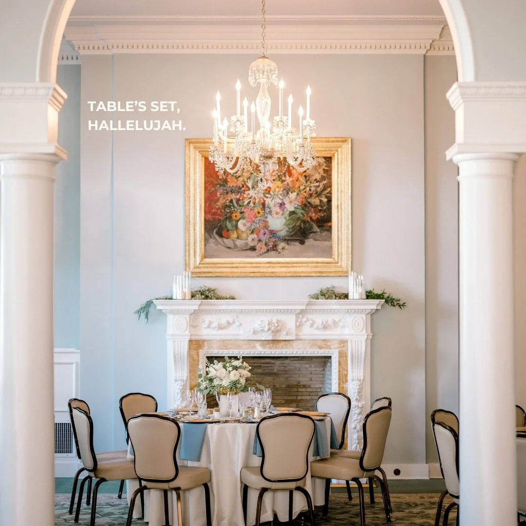 We may never stop saying &ldquo;hallelujah&rdquo; after minor wedding details. 🤍

@the1978collection 
@dawnderbyshire 
@communityflowershop 
@foxchapel_golfclub 
@chestnutridgeweddings 

wanderlust weddings and events | wedding planner | event desig