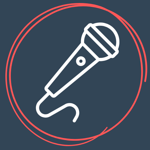 microphone icon woman veteran public speaker workshop 