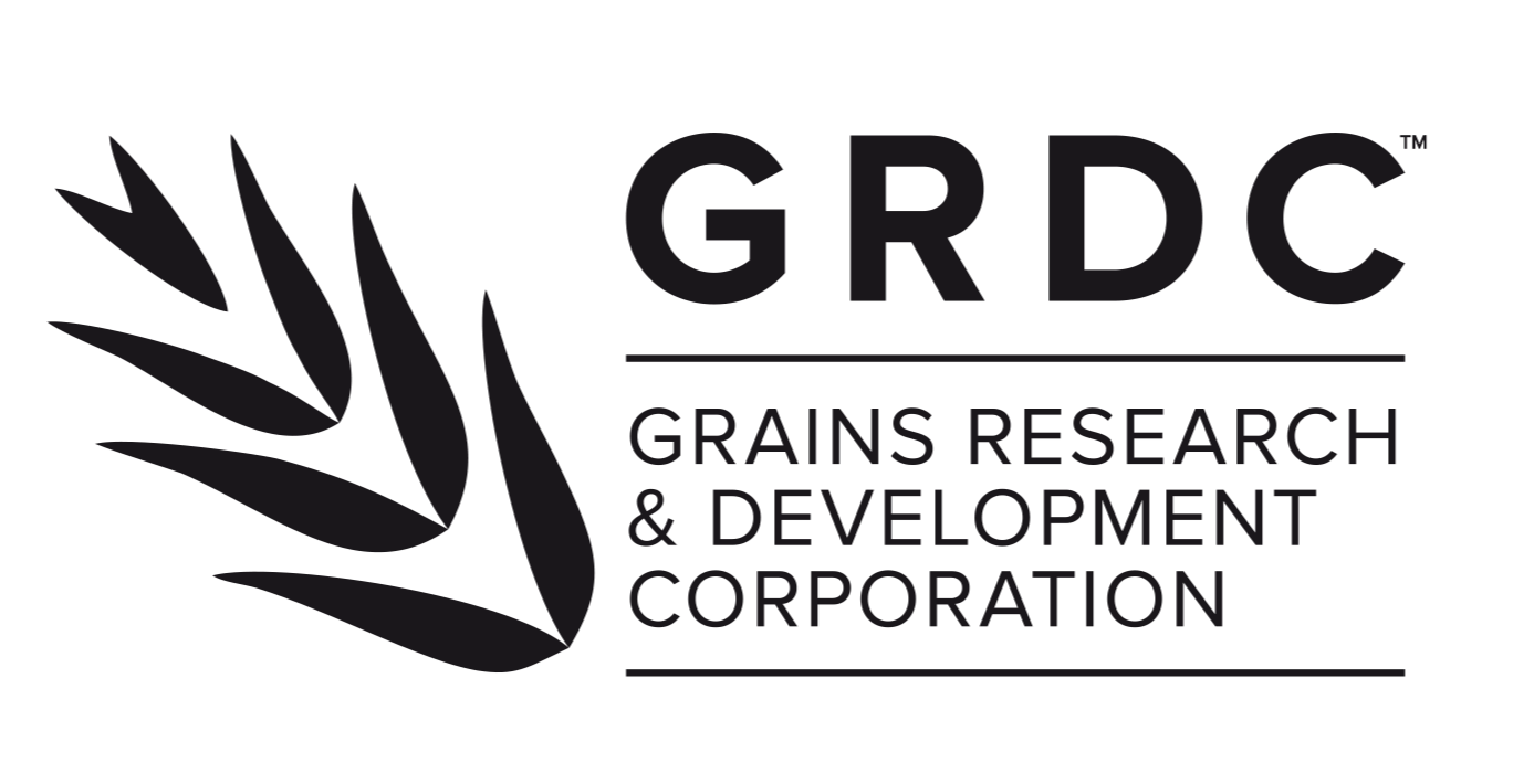 Black and White Logo for Grains Research & Development Corporation