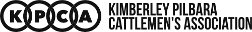 Black and White Logo for Kimberley Pilbara Cattlemen's Association