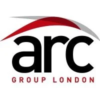 ARC Group London logo with stylized red and gray arc