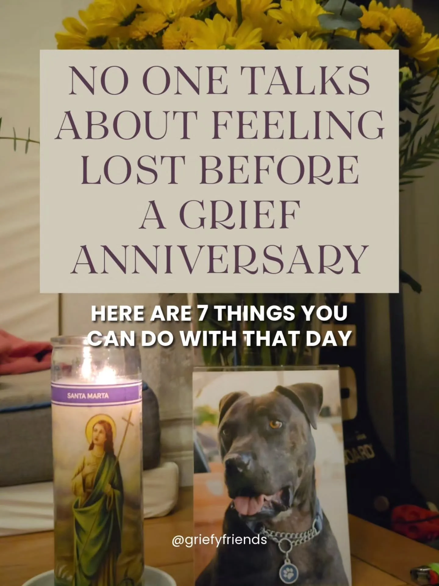 What do you do on a day that feels so heavy?

The second anniversary of Sammy&rsquo;s passing is coming, and while it isn&rsquo;t hitting me as hard as year one, it still brings up a lot. Last year, I realized that having a plan doesn&rsquo;t make th