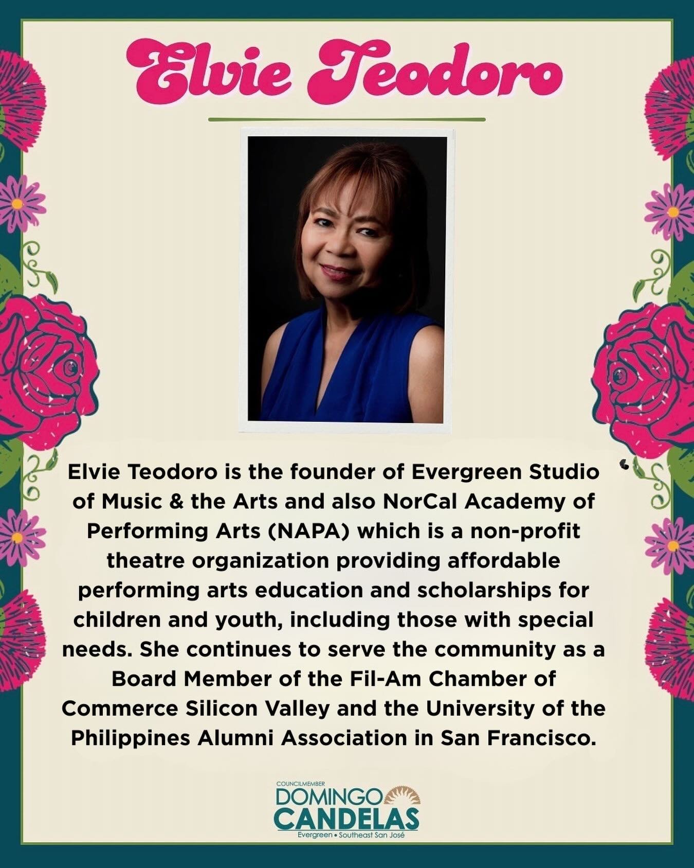 In honor of Women&rsquo;s History Month, council-member @domingocandelasd8 has highlighted our founder Elvie Teodoro as one of the community&rsquo;s leaders whose dedication, passion, and leadership continue to make a lasting impact in our neighborho
