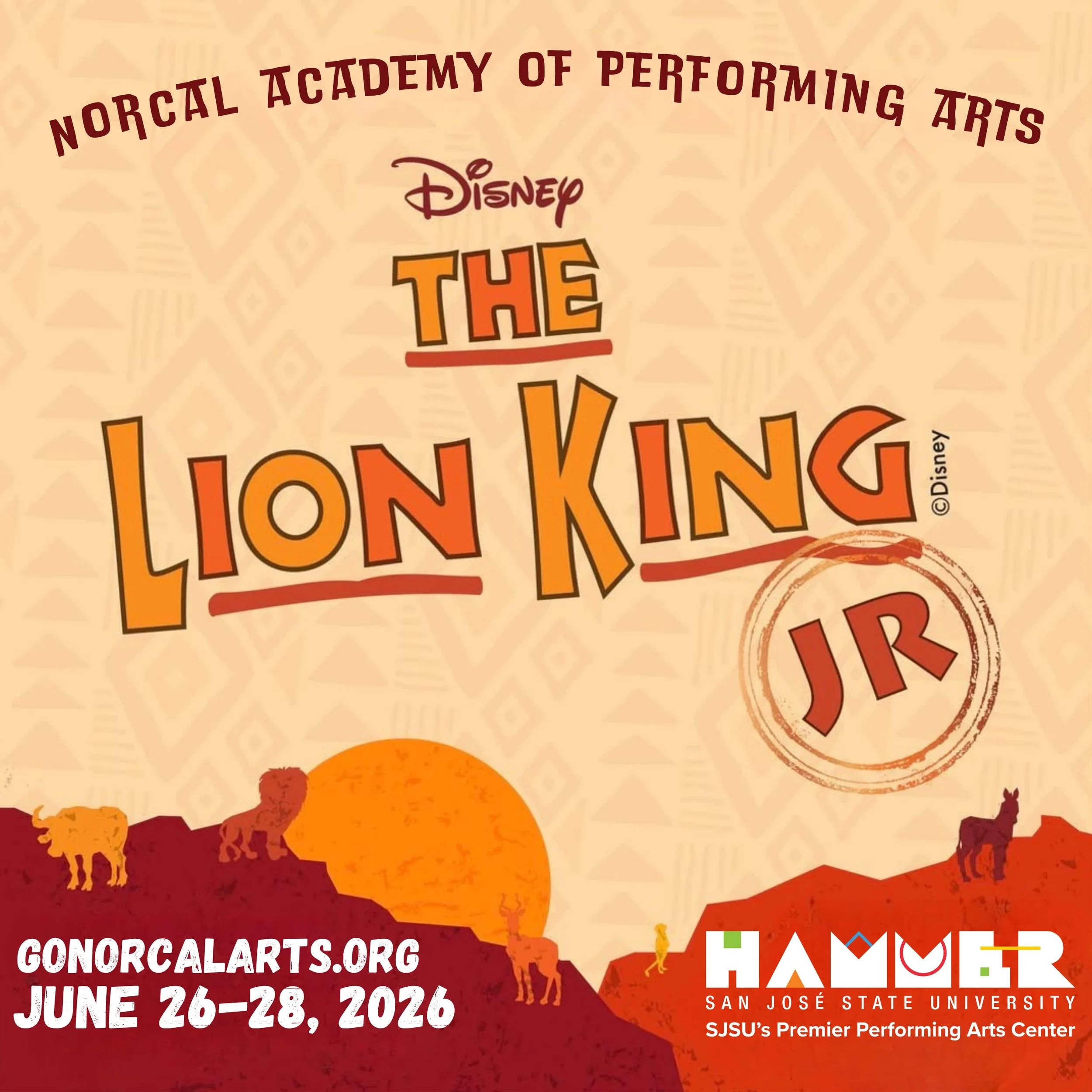 Our upcoming production of Disney&rsquo;s The Lion King Jr. is officially featured on the Visit San Jose website! 🏙️🙌

The cast has been working incredibly hard to bring the Pride Lands to life, and we can&rsquo;t wait for you to see the finished p