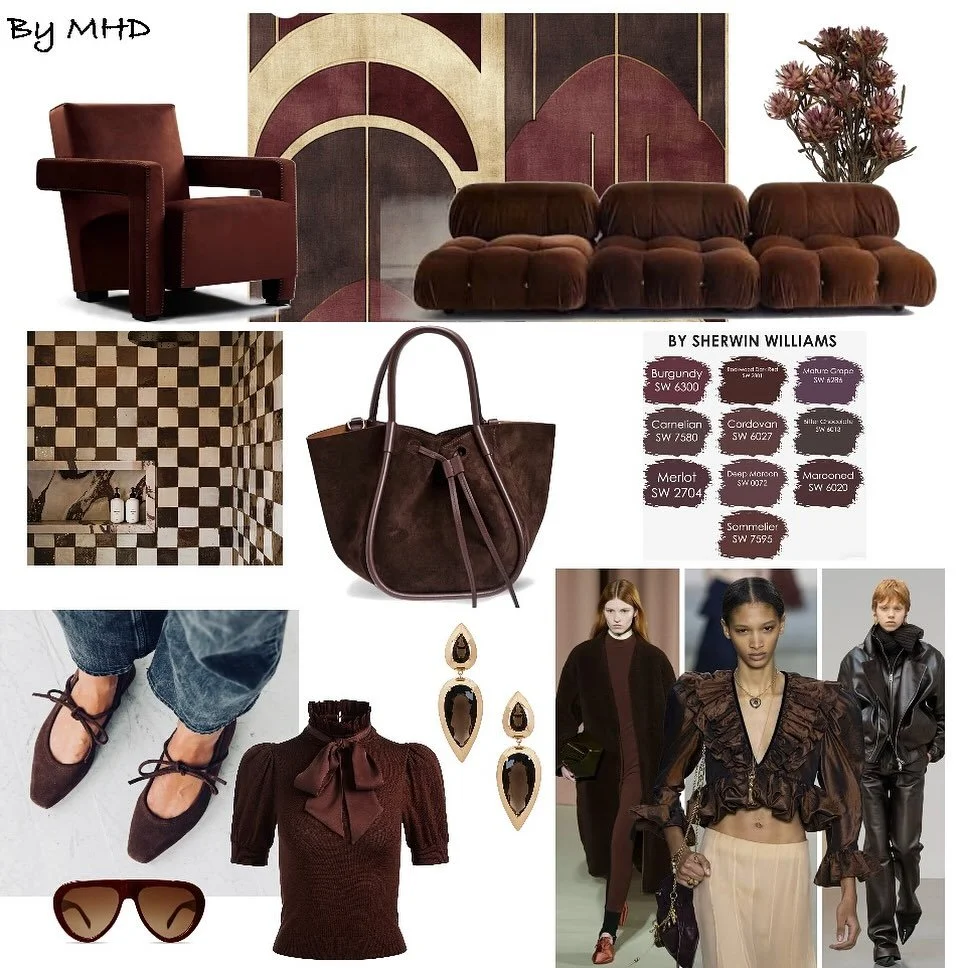 Color: Molasses, rich dark brown. 

#molasses 
#browndecor 
#moodyinteriors 
#interiordesign