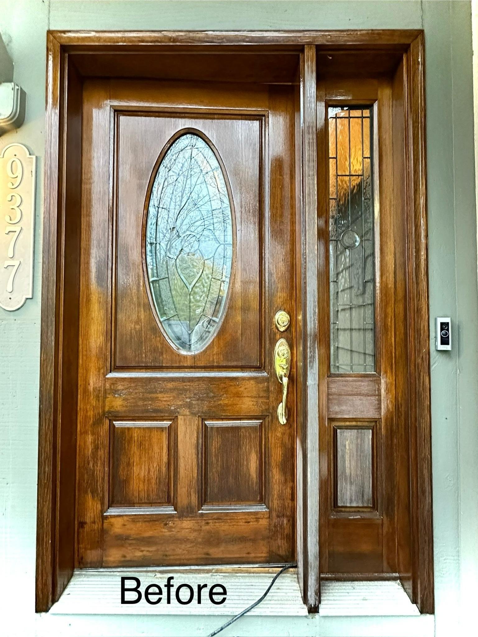 Front Door - Before Refinishing