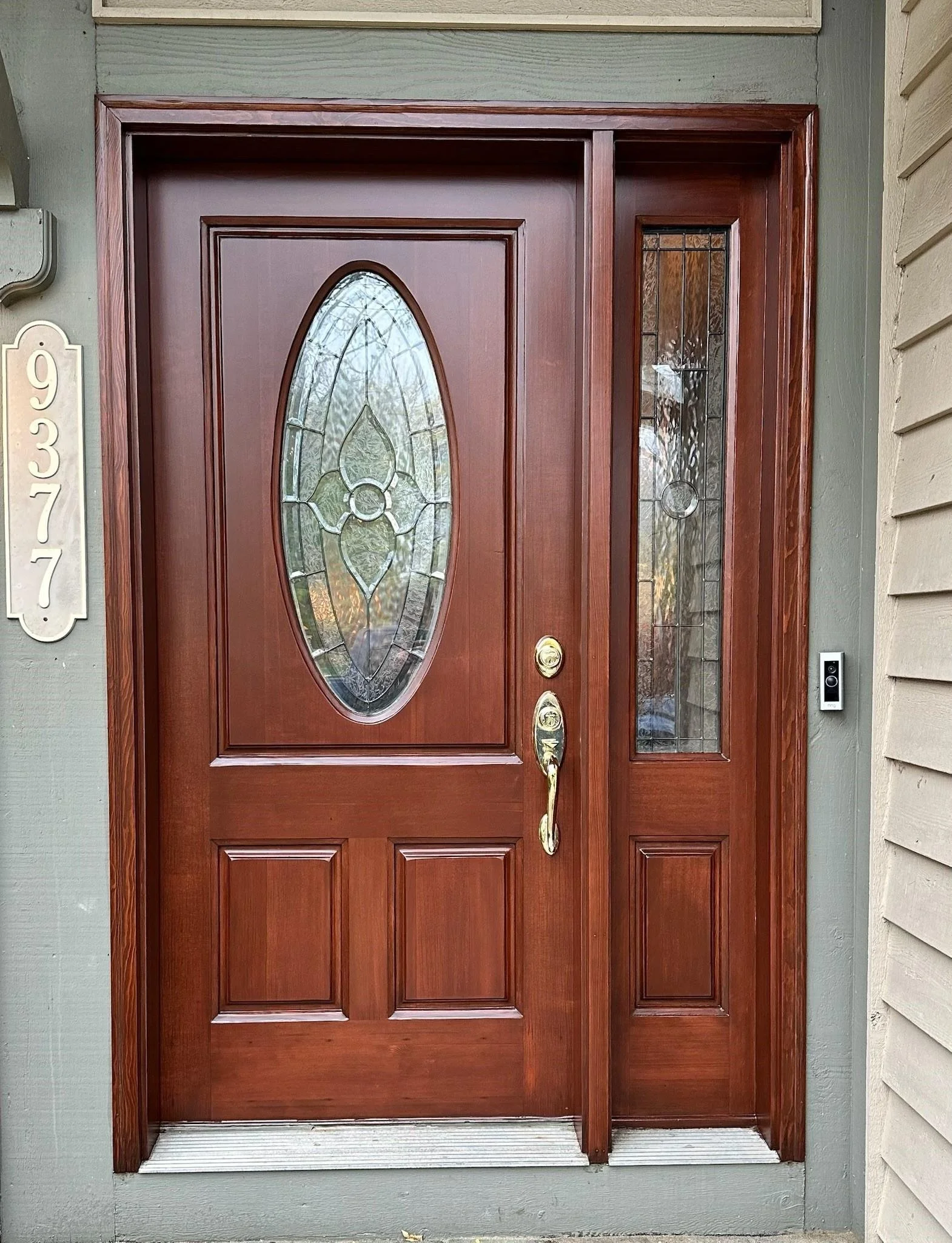 Front Door Refinish - Final Result