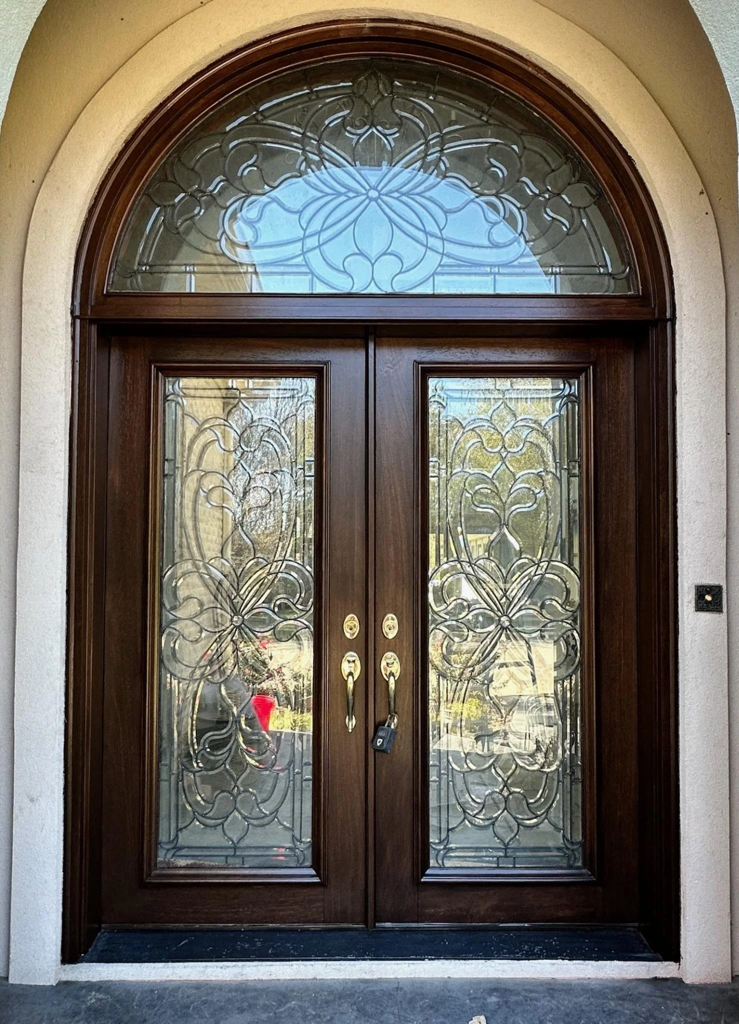 Front Door - Refinished to a Rich Tone