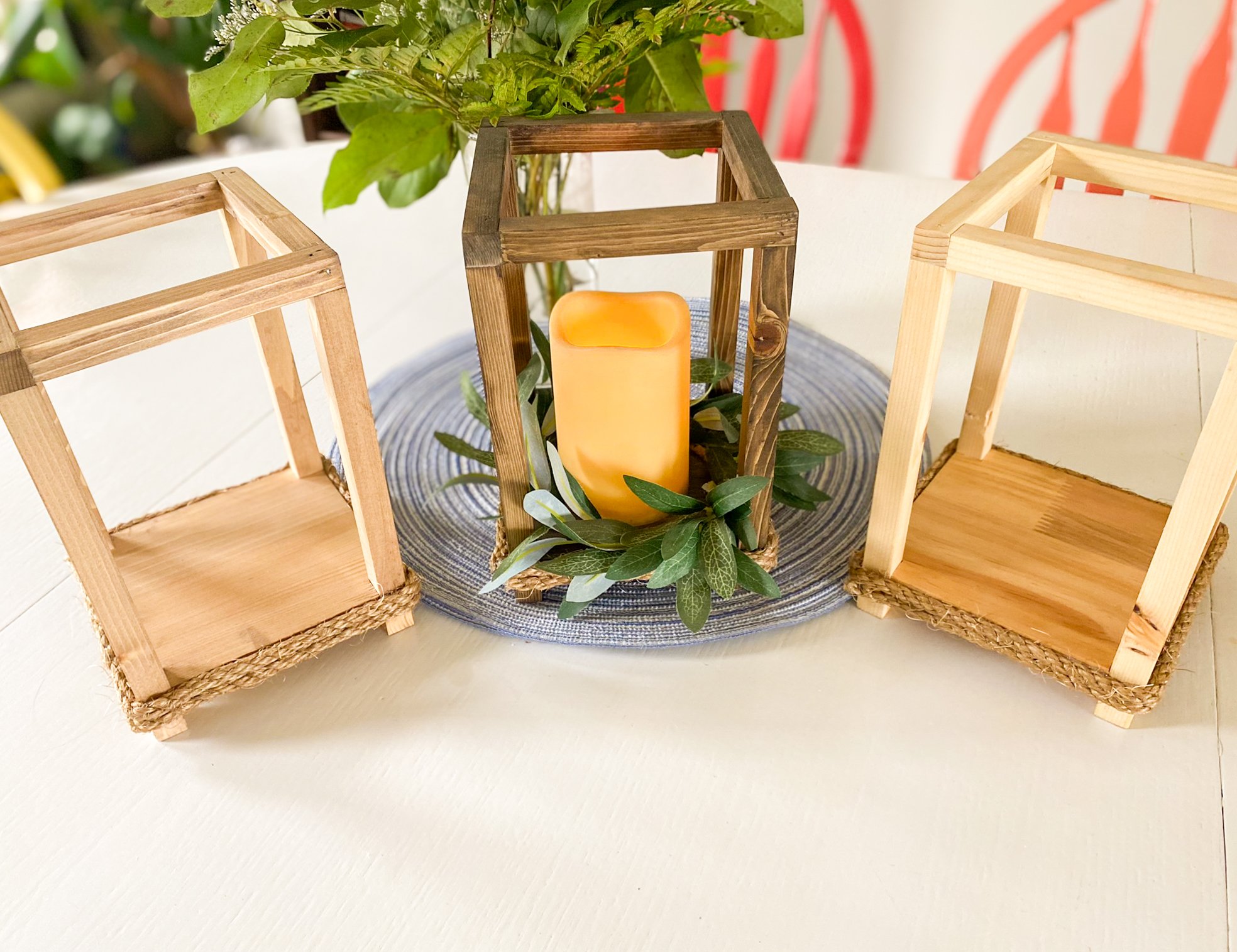 Rustic candle lantern