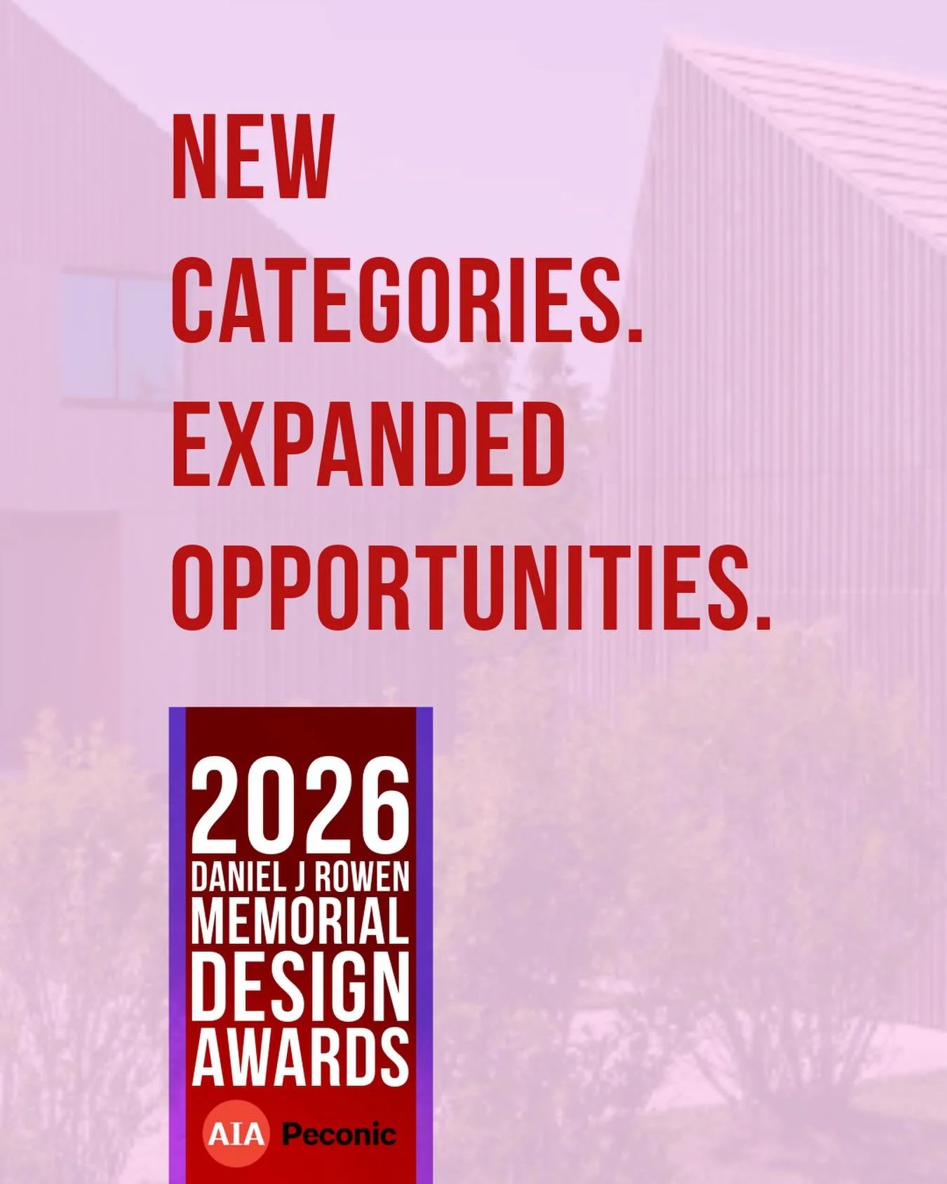 Registration deadline for the 2026 Design Awards has been extended to February 28, 2026. Learn more about the program at the link in our stories today.