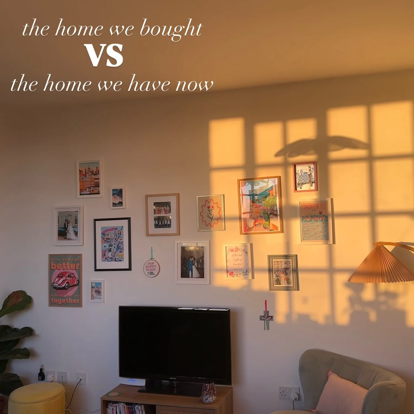 I have to say, the flat we bought just over 2 years ago already had such beautiful character, BUT, it just needed some colour and personality to make it feel like our home
However, the best thing about or flat is still the sunshine 🌞