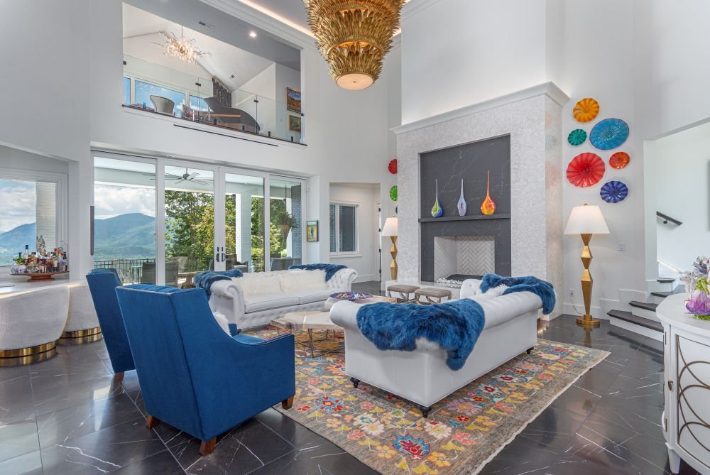 Beautiful interior and exterior photos of the builder's residence.