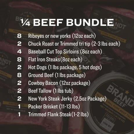 Brandt Beef Prime Butcher's 1/4 Beef Bundle