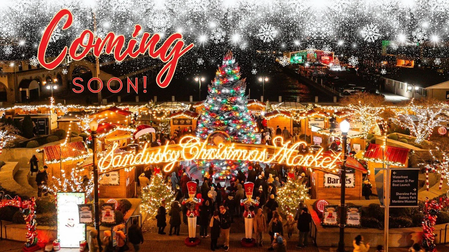🎁✨ The countdown is ON &mdash; the Sandusky Christmas Market is almost here! 🎄

Get ready for three magical weekends filled with twinkling lights, holiday cheer, delicious food, cozy drinks, local vendors, live entertainment &amp; more &mdash; all 