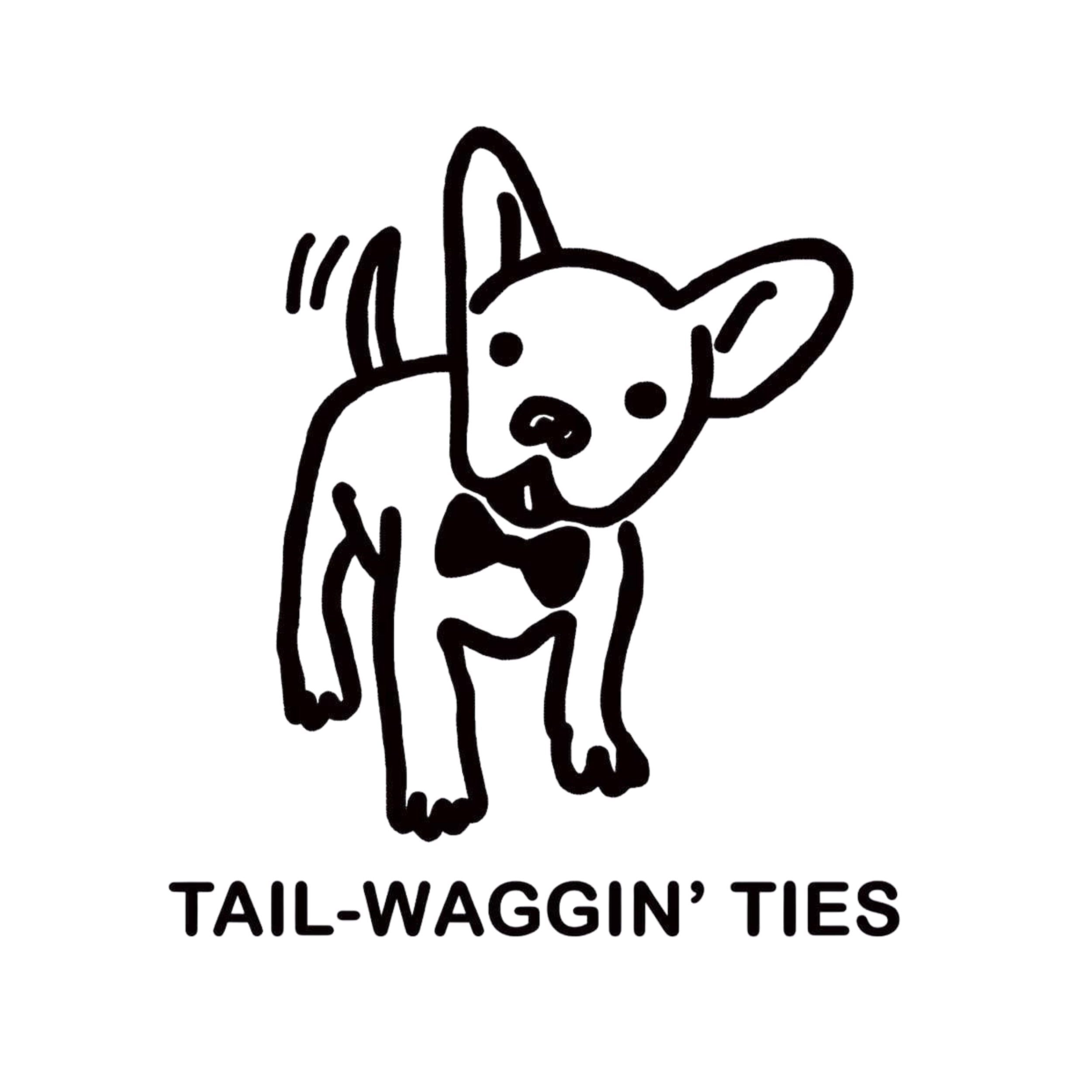 Neon sign with a lily flower and a ribbon with the words "TAIL WAGS IN TUCSON"