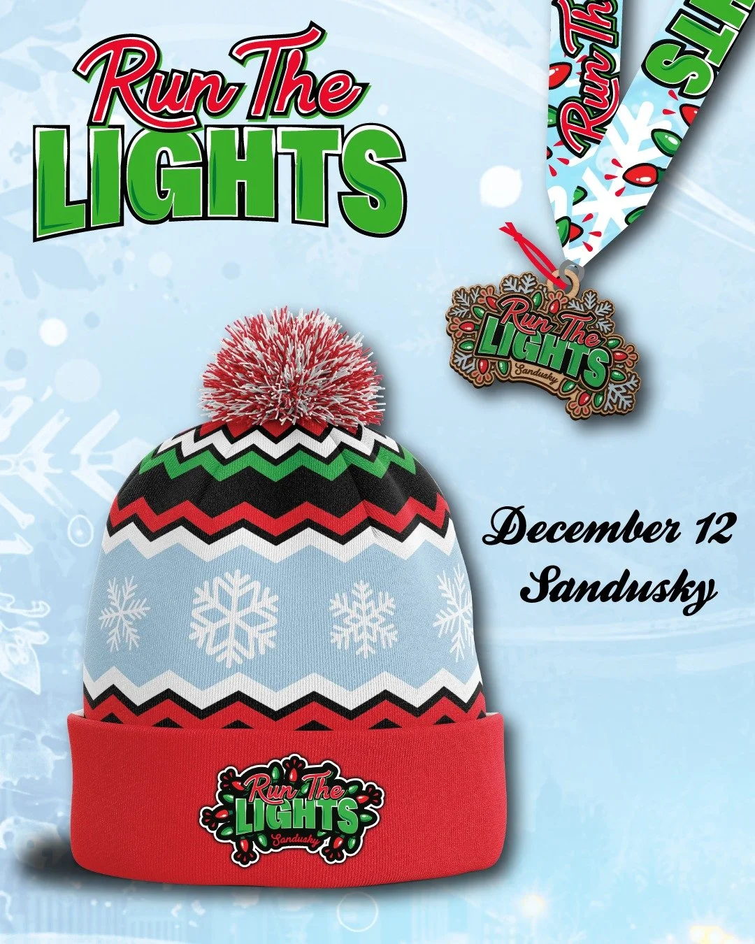 Lace up and Run The Lights! 

Join us Saturday, December 12th for a 2 mile run/walk through the holiday lights ✨

The race starts at 5:15 PM under the lights on Columbus Avenue. Come enjoy the festive atmosphere and make a night of it in Downtown San