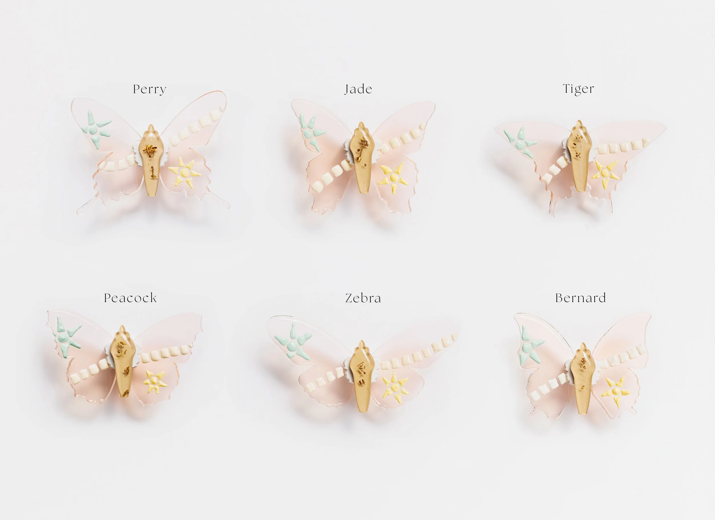 Miniature soft resin butterfly art featuring mosaic tiles representing the community affected by the Robb Elementary School mass shooting in Uvalde, TX