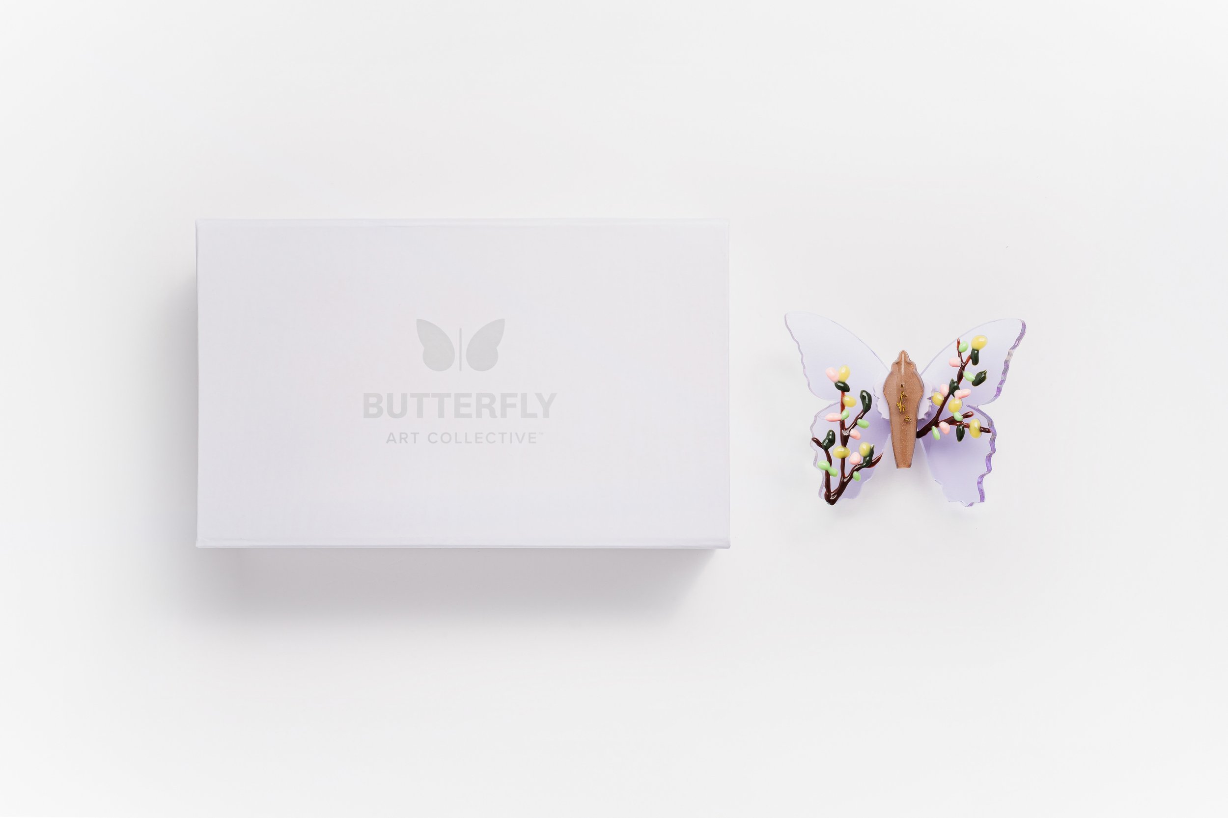 Miniature soft resin butterfly art representing the community affected by the Thousand Oaks, CA mass shooting