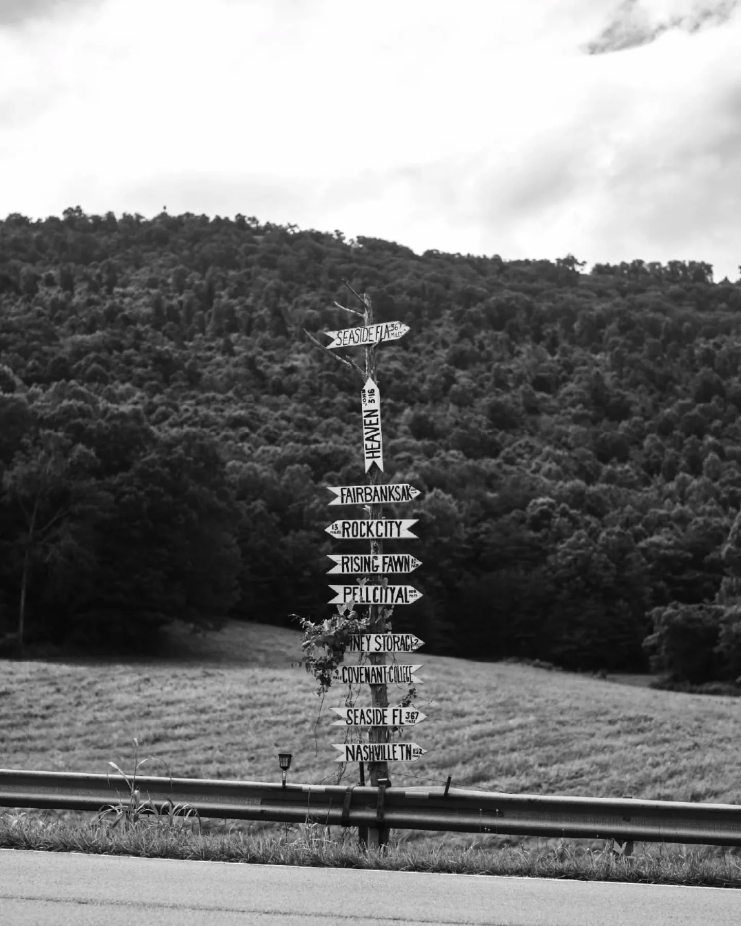 Saw this cool sign down the road from our cabin in Chattanooga. Had to snap a few!

Out of these limited options, where would you go?