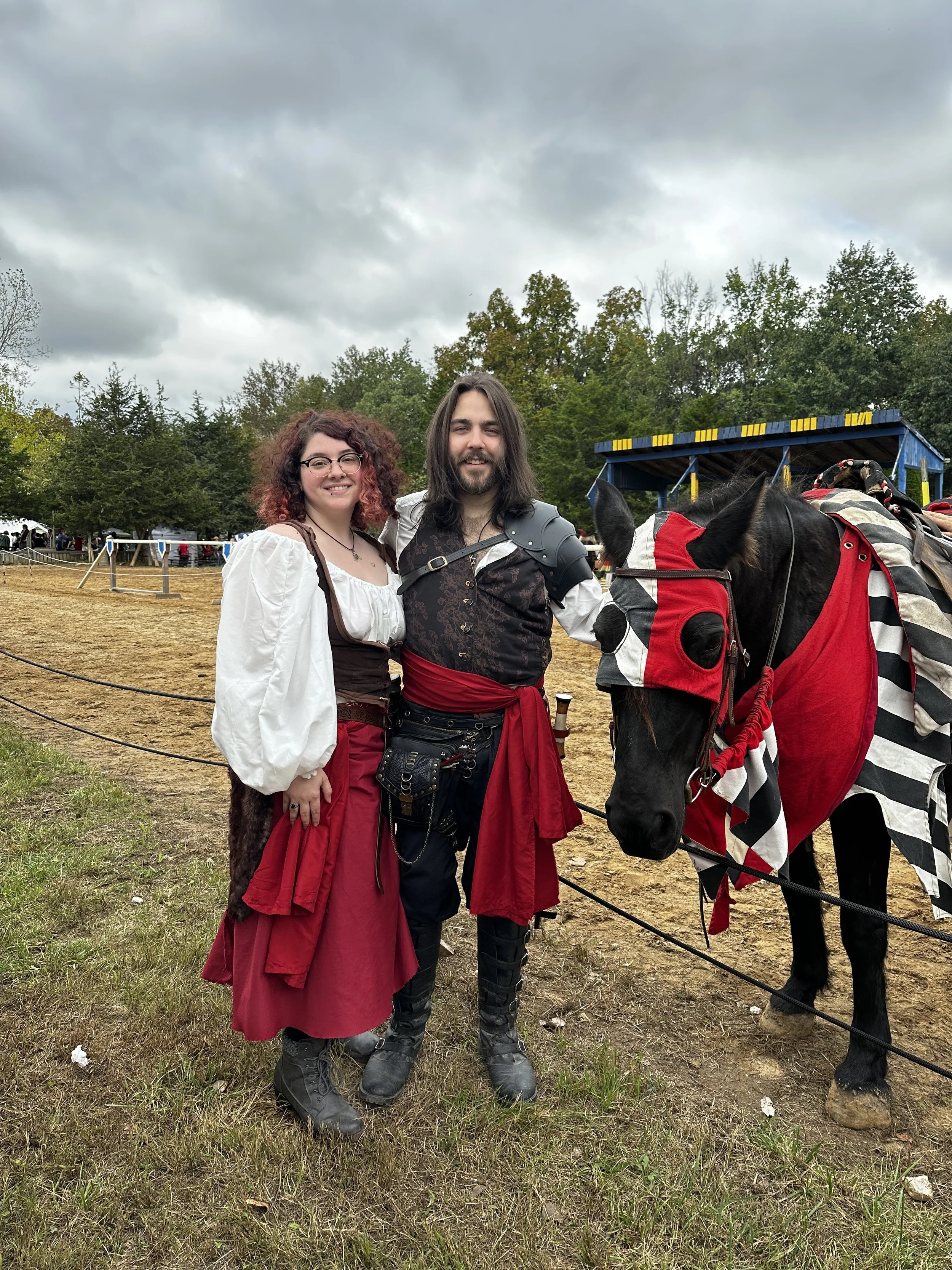 Weekend at the faire! Always have to go see the joust!