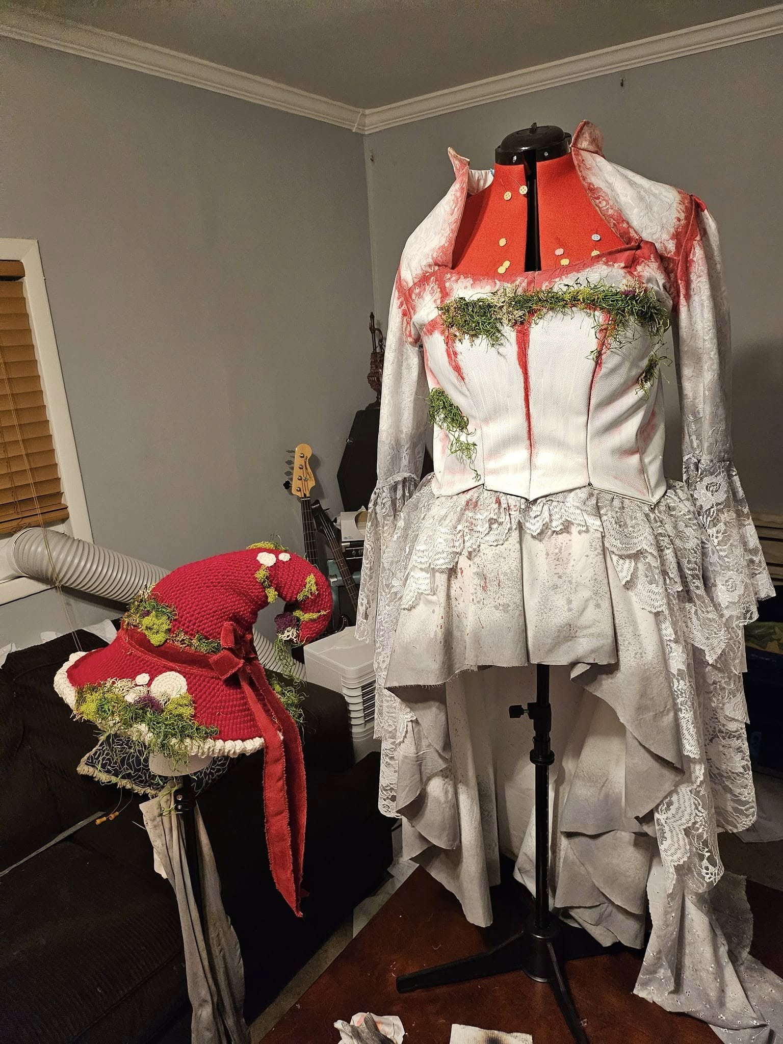 Whimsical mushroom girl costume