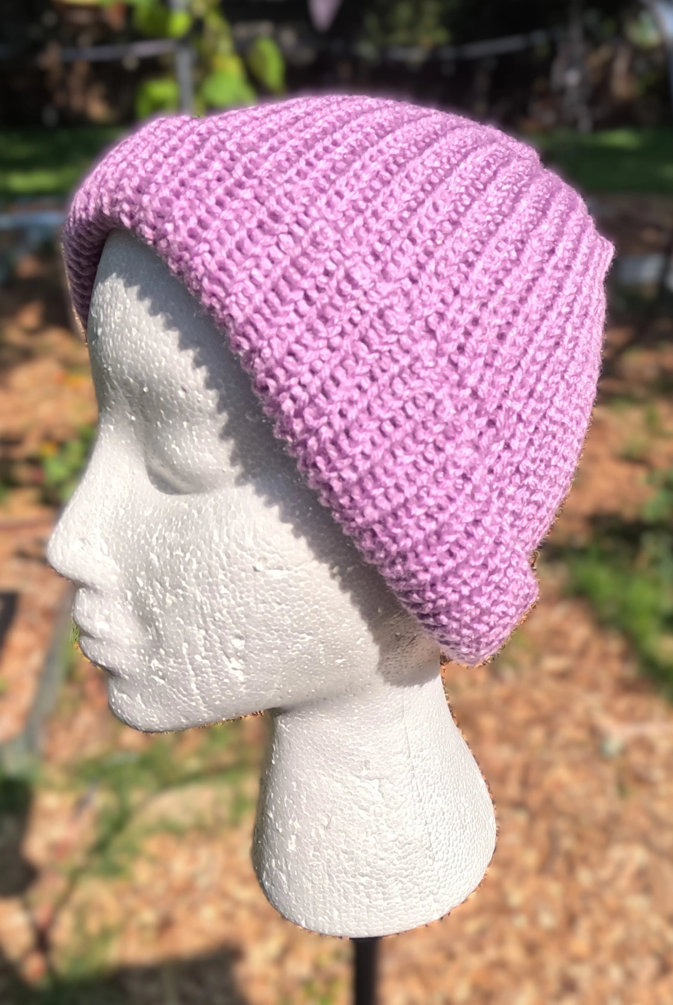 Lavender Knit Beanie