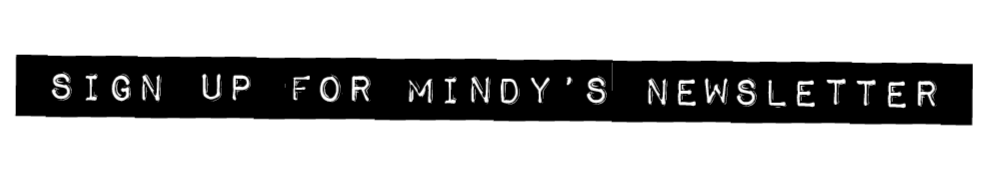Text on black background: 'Sign up for Mindy's newsletter'. Learn about singer-songwriter Mindy Gledhill's musical journey, albums, performances, and upcoming projects, inspiring self-acceptance and personal growth through her heartfelt music.