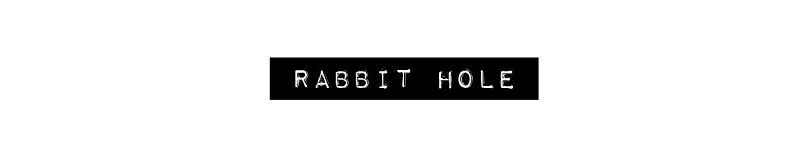 Text on black background reading 'RABBIT HOLE' in white font. Learn about singer-songwriter Mindy Gledhill's musical journey, albums, performances, and upcoming projects, inspiring self-acceptance and personal growth through her heartfelt music.