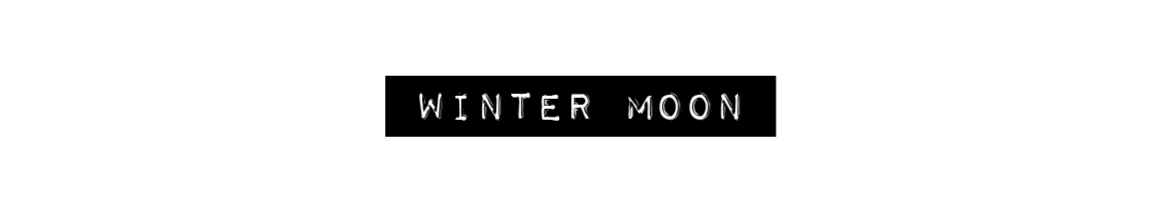 Text saying "Winter Moon" on a black background. Learn about singer-songwriter Mindy Gledhill's musical journey, albums, performances, and upcoming projects, inspiring self-acceptance and personal growth through her heartfelt music.