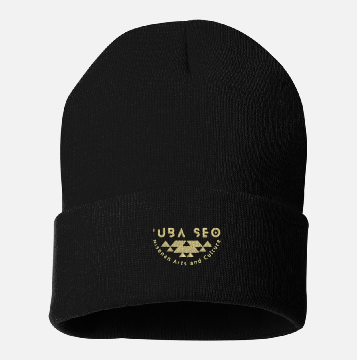 'UBA SEO beanie | Black with Gold Logo