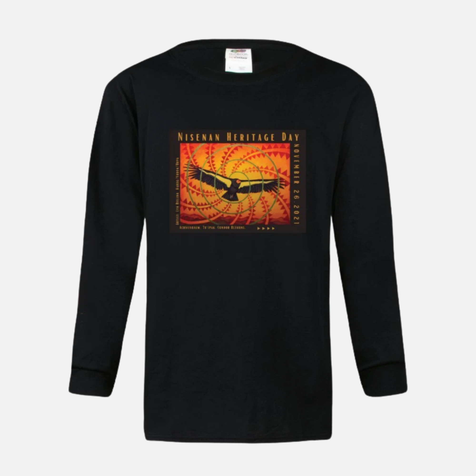 Achviivkaam Tu'Ípak Long Sleeve Tee in Black