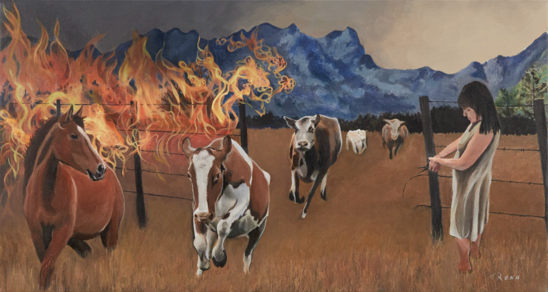 Memories of Fire Print