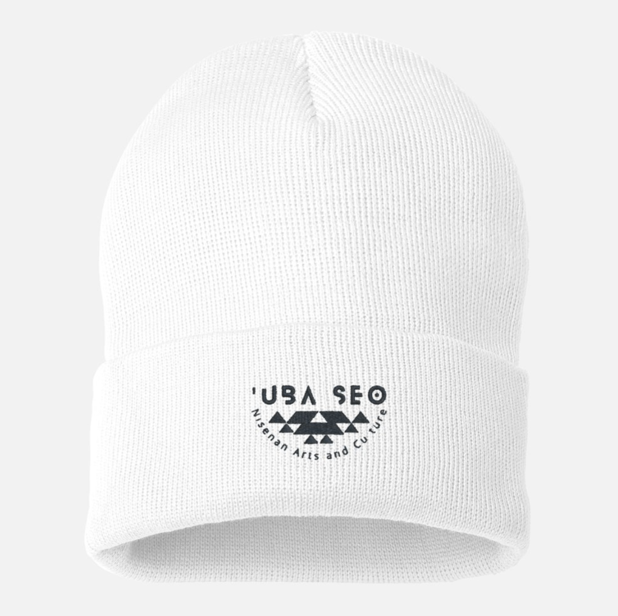 'UBA SEO Beanie | White with Black Logo