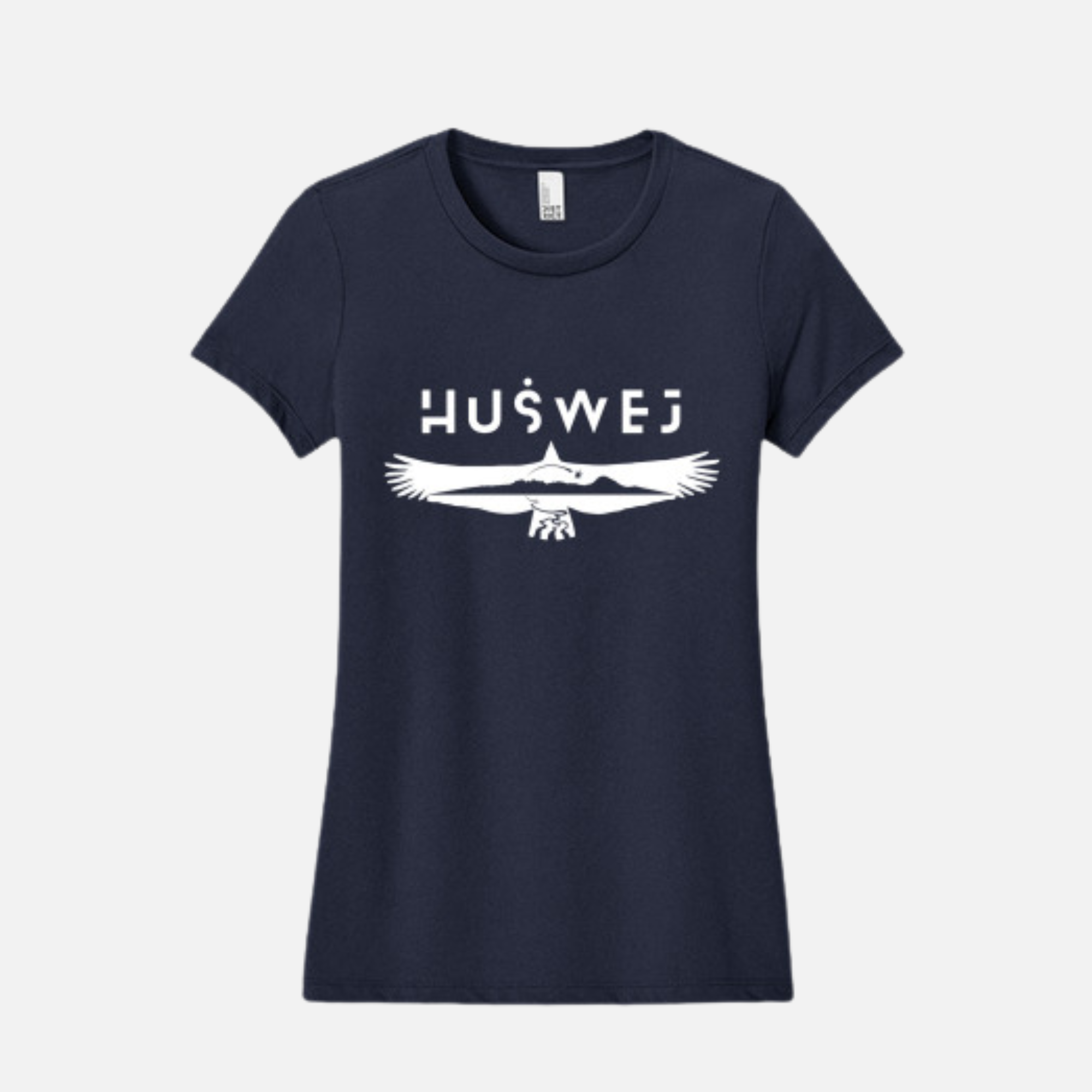 HUṠWEJ Slim Fit Tee in Navy