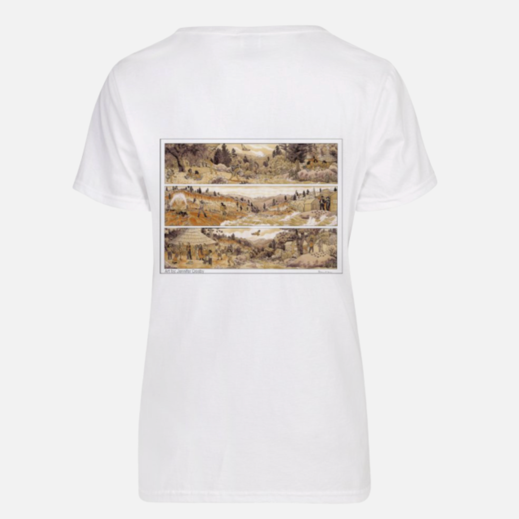 Changing Perspectives Slim Fit Tee in White
