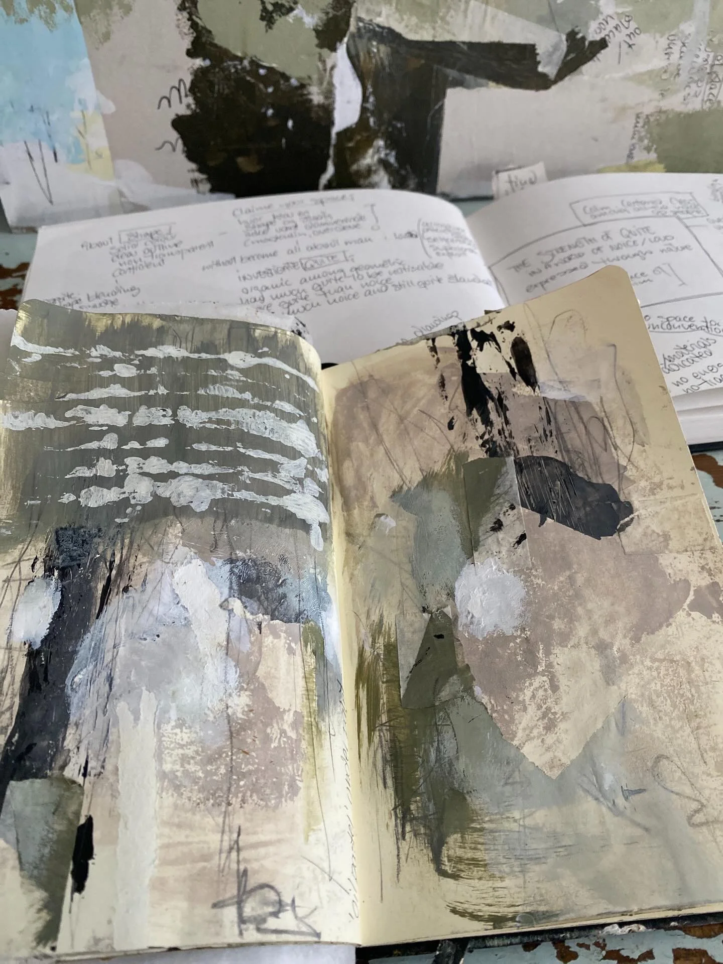 as I am moving into an exploration of . being quite in a world of noice . my colours have muted significantly
.
.
.
#tinahjelm #tinahjelmart #multimediastudies