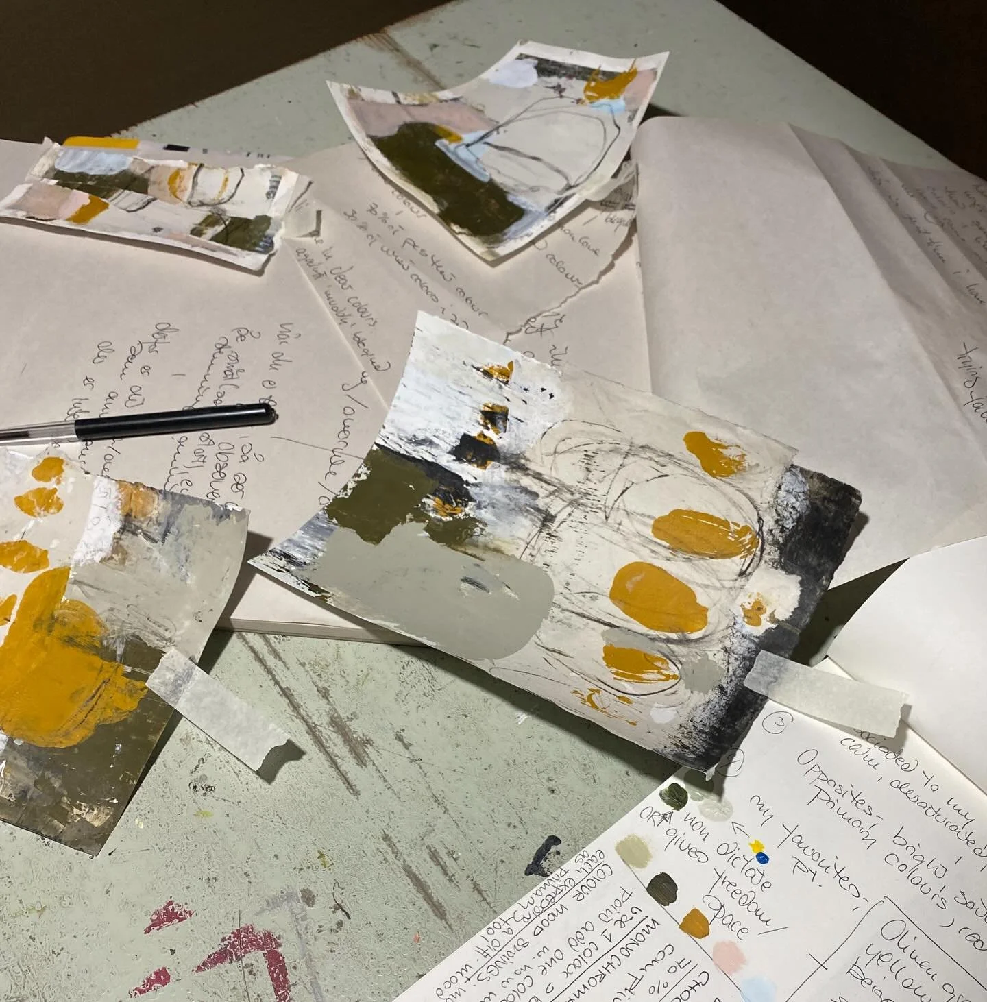 finalising this weeks prompt on colour with some journaling for clarifying discoveries and finding deeper questions into my work 💛
.
.
.
.
.
#tinahjelm #tinahjelmart #myway #myltimediaart