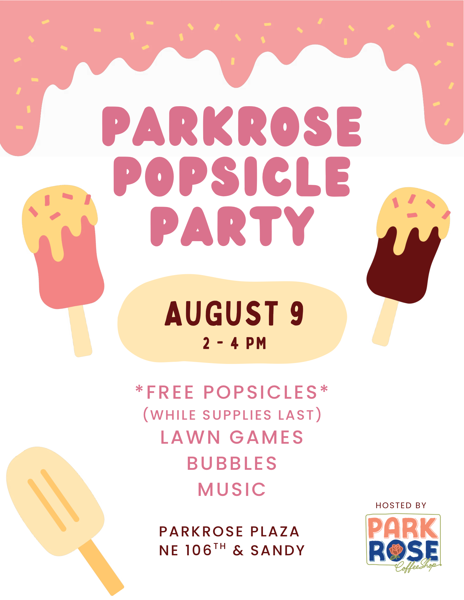 Parkrose Coffee Shop Popsicle Party!