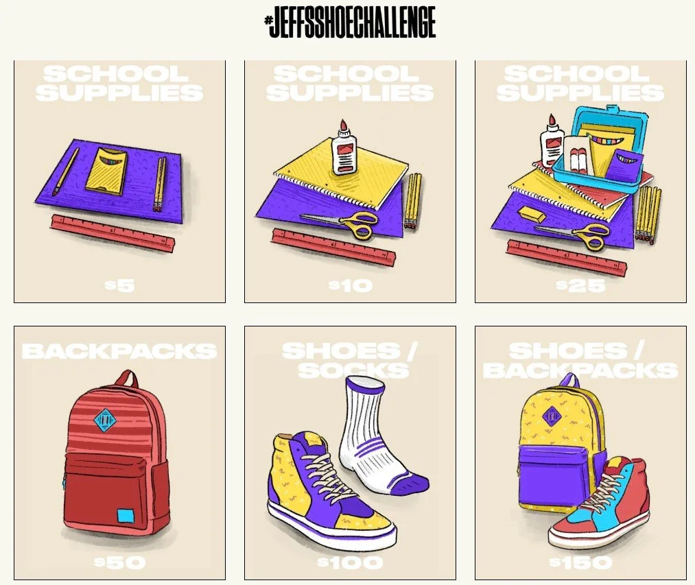 Backpacks, Kicks & Cuts: #JEFFSSHOECHALLENGE