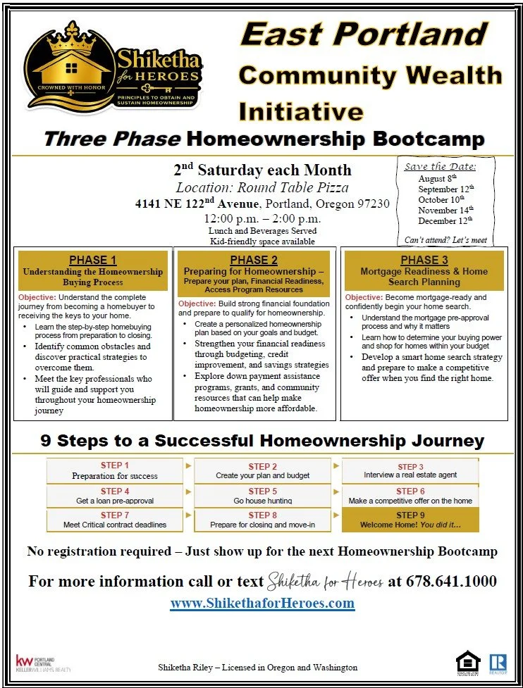 Homeownership Bootcamp - East Portland Community Wealth Initiative